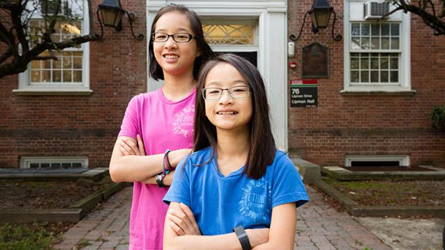 two youngest summer scholars